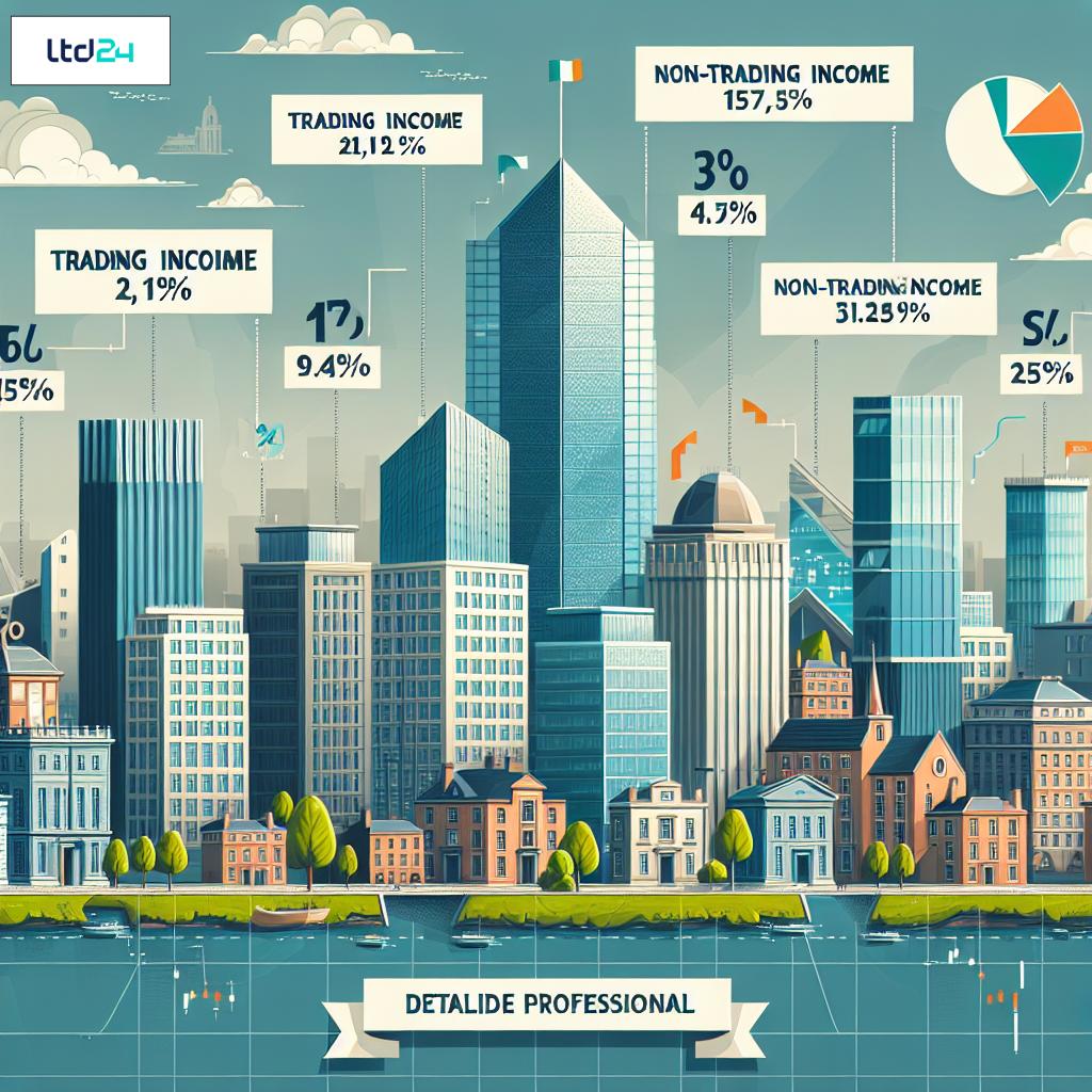 differences between trading and non-trading income tax rates in Ireland