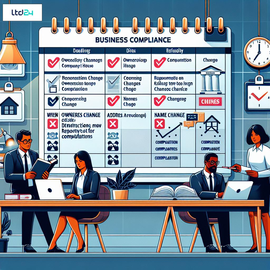 When to notify companies house of changes for business compliance